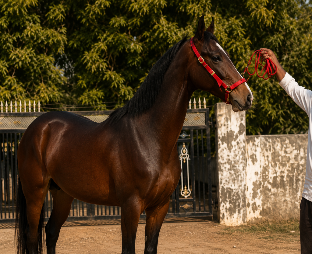 Premium Marwari Filly for Sale: Anandbhai Desai Lineage (62+ Inches)