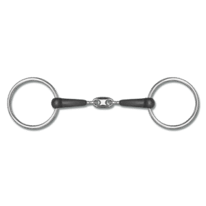Waldhausen Rubber Snaffle Bit, Double Jointed
