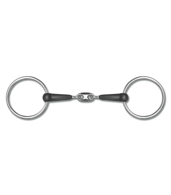 Waldhausen Rubber Snaffle Bit, Double Jointed