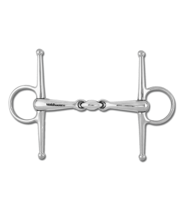 Waldhausen Full Cheek Snaffle Bit, Double Jointed