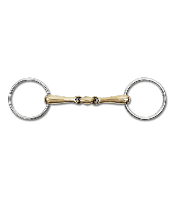 Waldhausen Copper Snaffle Bit, Double Jointed