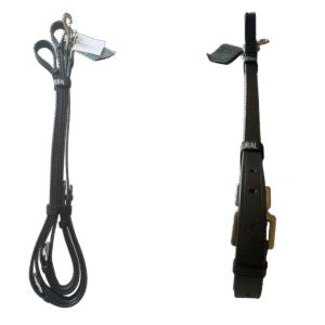 Equenatural Leather Side Reins with Snap Hook