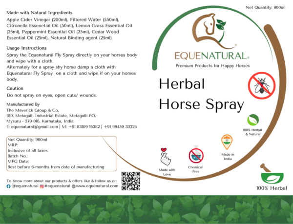 Equenatural Herbal Spray Fly Protection – 750ml