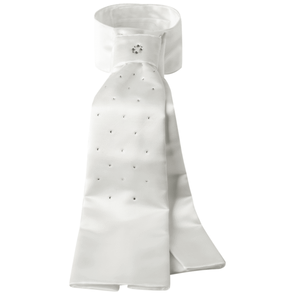 ELT Plastron Grazia Stock Tie Ladies/White