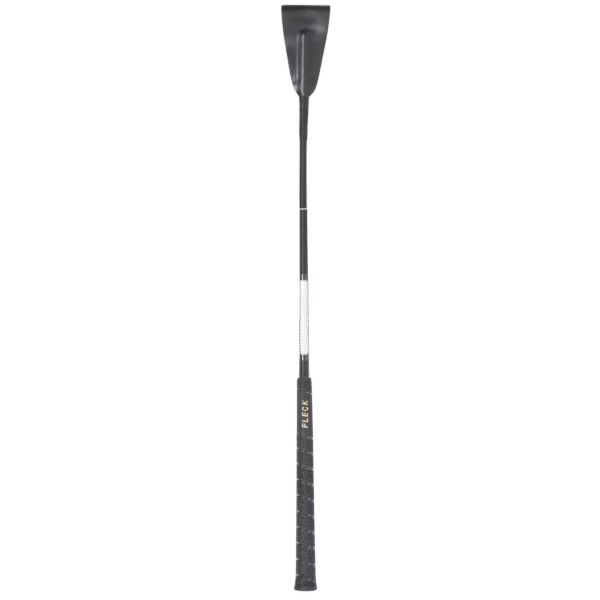 Fleck Jumping Bat Whip - 60cm, Black with Personal Name Badge
