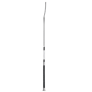 Fleck Dressage Whip – Ultra Soft Grip with Name Badge, Black, 110cm
