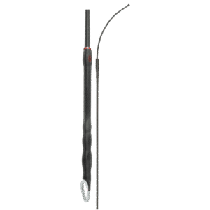 Fleck Dressage Whips – Nylon Weave with Triple Balance Solid Grip, Black – 110cm