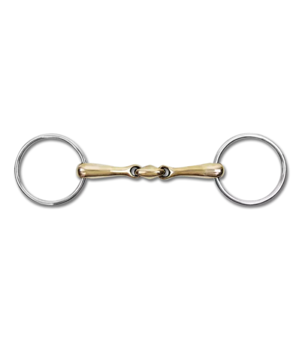 Waldhausen Copper Snaffle Bit, Double Jointed